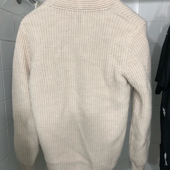 Zara men chic luxe shawl collar cardigan size m - Picture 4 of 7